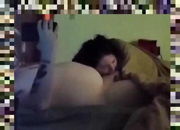 Morning blowjob in bed