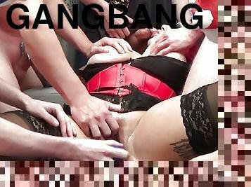 FINNISH FINLAND XMAS GANGBANG ORGY WITH NANCY BOMBER - NORDIC SCANDINAVIA GROUP -MILF WITH BIG BOOBS