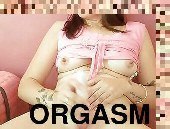 traseiros, clitóris, masturbação, orgasmo, cona-pussy, esguincho, amador, adolescente, brinquedo, caseiro