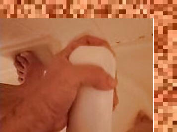 Shower fun time with fleshlight
