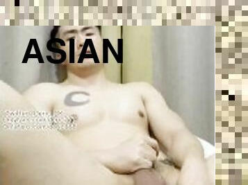 एशियाई, मैस्टर्बेटिंग, अव्यवसायी, समलैंगिक, एकल, मसल्ड, टैटू