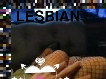 I can't resist playing with my cute orange pussy while the hottest lesbians here worship each other