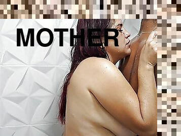A delicious hot shower with my horny stepmother