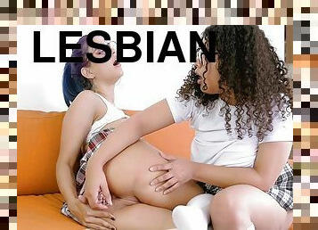 anal, lesbian-lesbian, mainan, stocking-stockings, akademi, pukulan-di-pantat