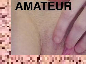 masturbation, orgasm, fitta-pussy, amatör, brudar, ensam, vått