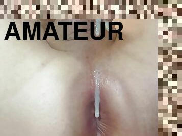 masturbation, transsexuelle, amateur, mature, ejaculation-sur-le-corps, point-de-vue, fétiche, solo