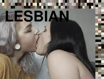 Lesbian kissing