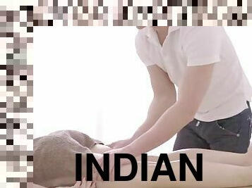 schwer, massage, indianer, eindringen