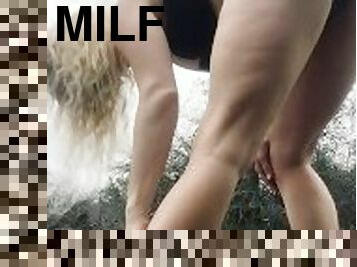 røv, offentlig, amatør, anal, milf, småfed, blotter, hvid, park