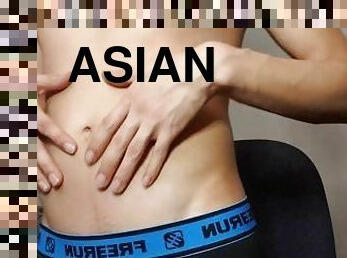 asia, amatir, penis-besar, homo, manis, seorang-diri, berotot, penis