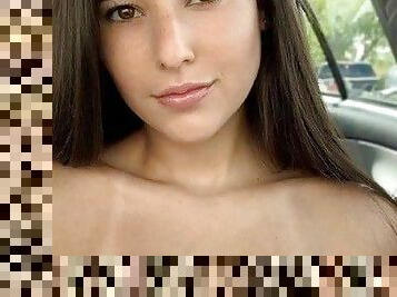 Angie Varona - Brunette with big natural tits bikini compilation