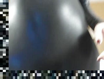 Shiny catsuit joi cei