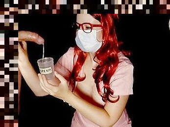 Nurse Collects Sperm Sample in Specimen Cup (Extended Trailer)