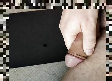 CUM BLAST from mushroom curved cock