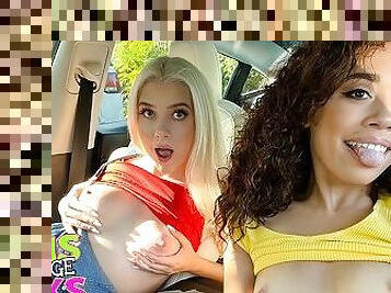 REALITY KINGS - Naughty Girls Gia OhMy & Willow Ryder Take A Glimpse Of Damions' Huge Cock