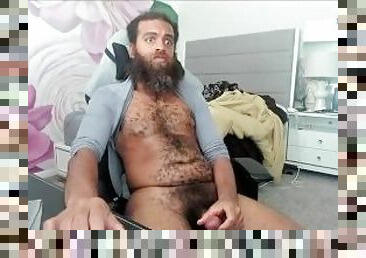 Rock Mercury so hairy thick hairy cock cums so much