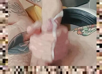 masturbare-masturbation, travestit, jet-de-sperma, sperma, camera-web, solo, spaniola, tatuaj