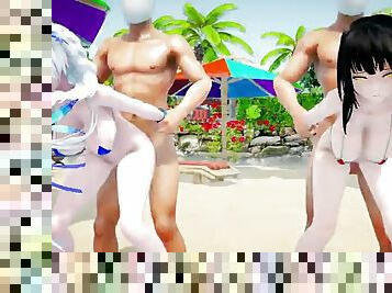 MMD Kiss Me Kangxi and Illustrious Sex