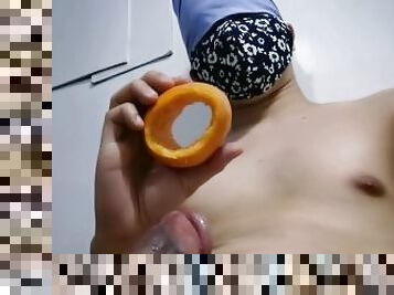 First Time ko Gumamit ng Orange Pangjakol. Tangina Sarappp! Dami kong Pinutok!