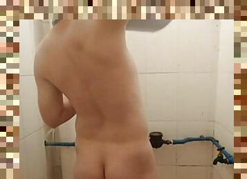 asiático, bañando, papá, gorda, gay, negra, regordeta, regordeta-chubby, webcam, ducha
