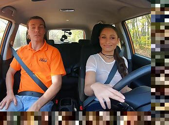 Sanny Luke releases her slutty side with her driving teacher