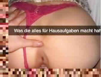 German Teen fucks Classmate on Snapchat