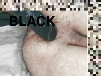 Massive black dildo in my ass