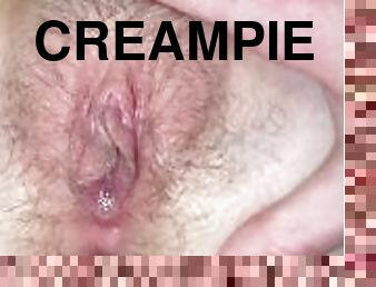 papa, alt, muschi, dilettant, selbst-gefertigt, creampie, paar, schlampe, beule, nette