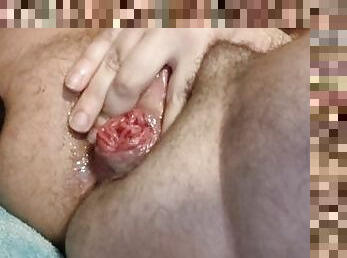 my prolapsed hole after fucking my ass all day