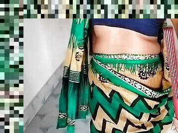 Green Saree indian Mature Sex In Fivester Hotel ( Official Video By Villagesex91)