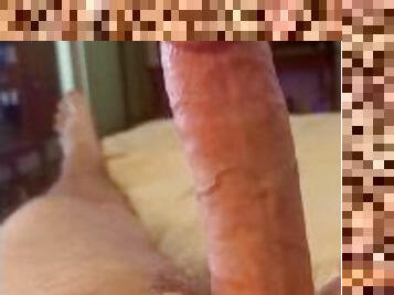 Teasing My Big White Cock!! ????????