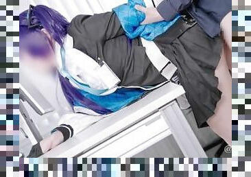 ?????Aliceholic13?Hayase Yuka  Blue Archive Cosplay OfficeLove Hentai creampie compilation