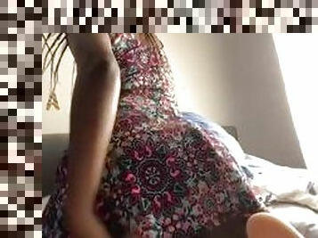 Girl In Dress Loves To Ride / Riding Dick : Rides Dildo For You