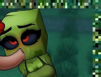 Minecraft Hentai Horny Craft - Part 8 - Creeper Blowjob By LoveSkySan69