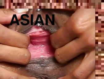 Premium asian slut with great body gets really big dick deeply inside