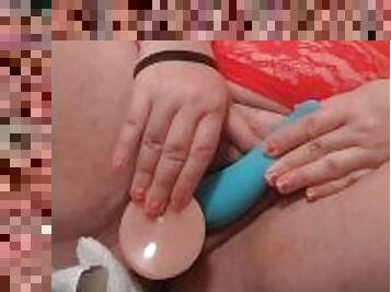 tetas-grandes, clítoris, gafas, masturbación, amateur, madurita-caliente, juguete, mamá, regordeta, cachonda