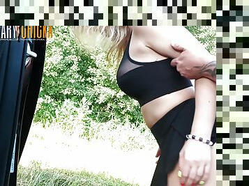 Trahau Shlushku Vozle Trassy/fucking A Slut Near The Highway. Part 1. Mary Chicka