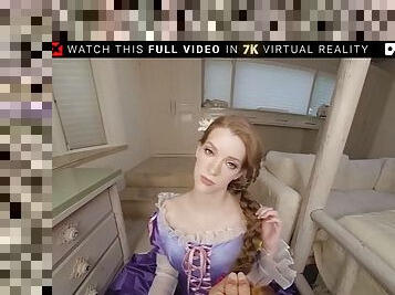 VRCOSPLAYX - Teen redhead princess RAPUNZEL craves for a big cock