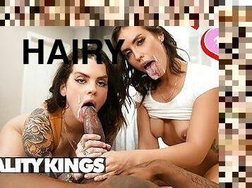 REALITY KINGS - Damion Has A Dick Big Enough For His Hot Roomies Keisha Grey & Kelsi Monroe To Share