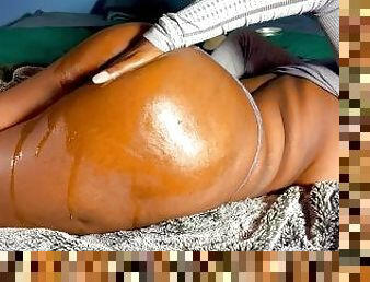 oiled ebony ass