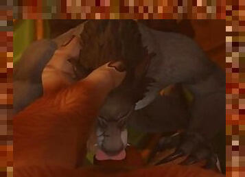 Tauren fucking a Worgen 2