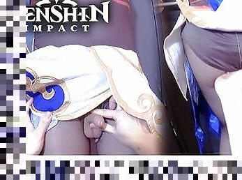 ?Genchin Impact??Ganyu Cosplayer get Fucked, Japanese hentai anime crossdresser cosplay 10