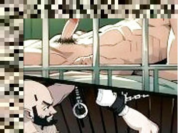 analinis, čiulpimas, didelis-penis, tarprasinis, gėjus, anime, hentai, kalėjimas, twink, kalėjimas-prison