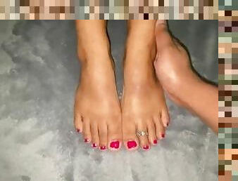 Indian Girlfriend Feet Treat Night