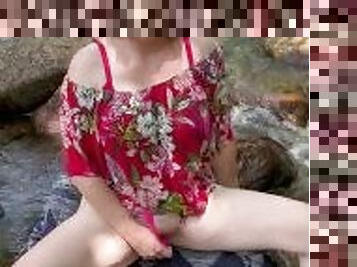 malaking-suso, dyakol-masturbation, sa-labas, publiko, pekpek-puke-pussy, baguhan, laruan, mapulang-buhok, pantasya, malandi