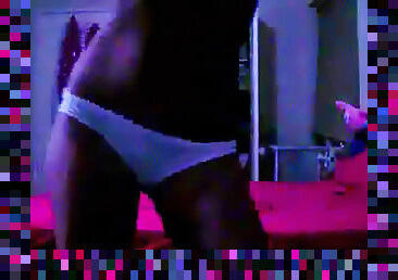 Dancing amateur in white panties