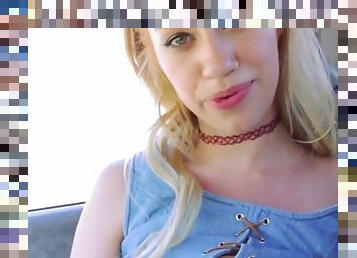 petite blonde teen fucked by stranger outdoors for cash pov