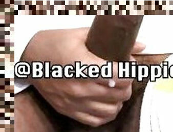 Big Black Cock Masturbates and Cums - Blacked BBC