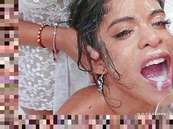 Natasha Rios filthy bukkake porn video