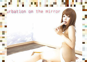 Masturbation on the mirror. - Fetish Japanese Video